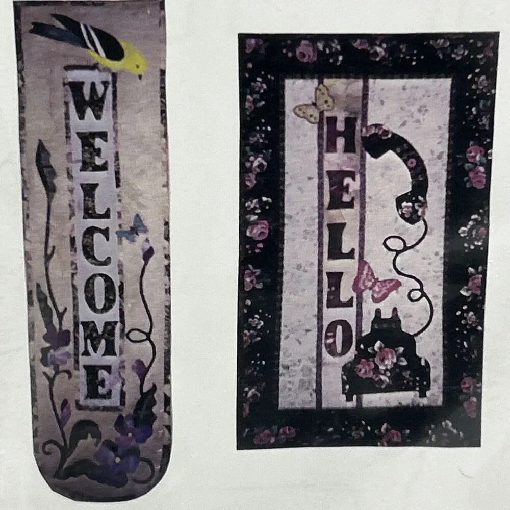 Welcome & Hello Wall Quilt Sweet Memories Publishing NEW Vintage Sewing Pattern